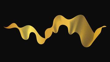 Abstract backdrop with golden waves on background. Modern technology background, wave design vector