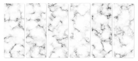 Marble texture background. Set of six abstract backdrops of marble vector