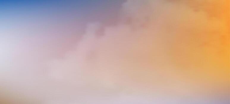 Modern yellow gradient backgrounds with clouds. Header banner. Bright presentation backdrop. illustration vector