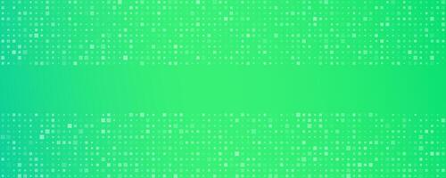 Abstract geometric background with squares. Green pixel background vector