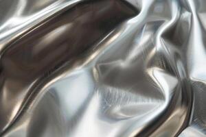 A close up of a shiny metal fabric photo