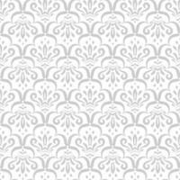 seamless damask pattern. Background with floral and scroll elements in elegant manner for textile, wallpaper, wrapping, linen. Vertical Classic refined backdrop in oriental style. vector
