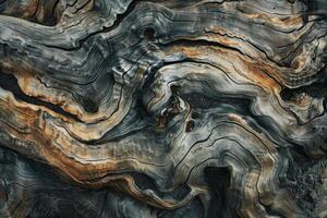 A close up of a tree trunk with a lot of different colors photo