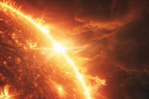 The sun is seen in this image photo