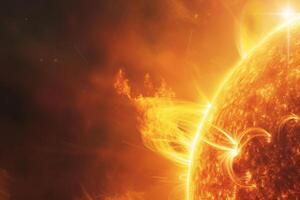 The sun is shown in this image photo