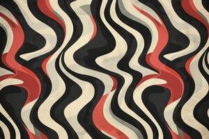 A black and red striped pattern with red and white stripes photo