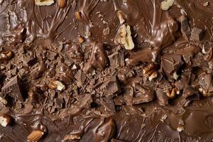 A close up of chocolate covered nuts and nuts photo