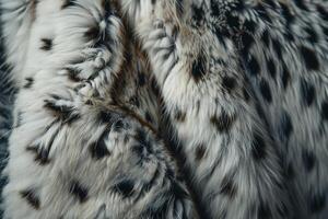 A close up of a fur coat with spots photo