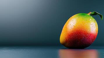A mango on a table photo