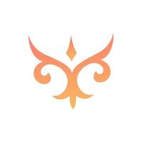 Turkish kyrgyz ethnic decorative element vector