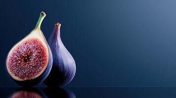 Figs on a blue background photo