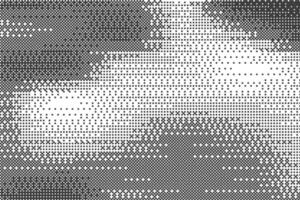 Pixel background with bitmap pattern. Computer arcade game dotted gradation effect. Noisy gradient backdrop. Abstract geometric glitch screen vector