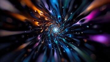 A colorful vortex with many different colors photo