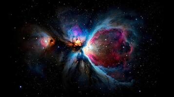 The orion nebula in space photo