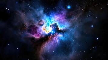 The orion nebula in space photo