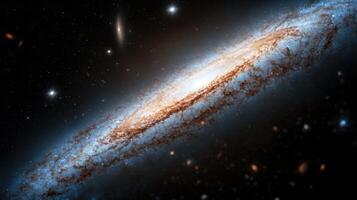 The andromeda galaxy, a spiral galaxy in the constellation of andromeda photo