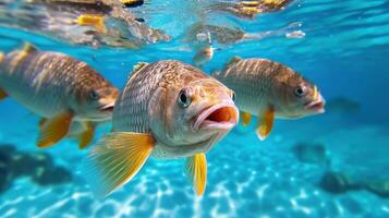 Fish in the water photo
