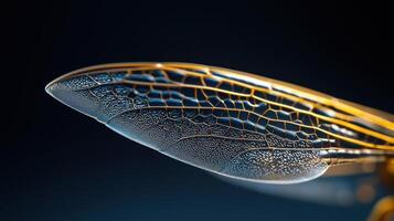 A close up of a dragonfly's wing photo