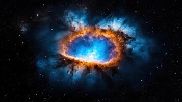 The crab nebula, a nebula in the constellation of crab photo
