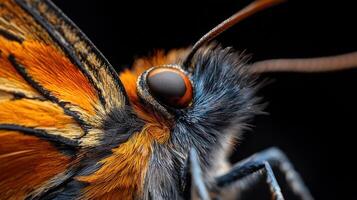 A close up of a butterfly's eye photo