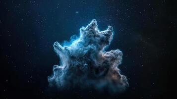 A large cloud of smoke and stars in the sky photo