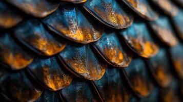 A close up of a dragon's scales photo