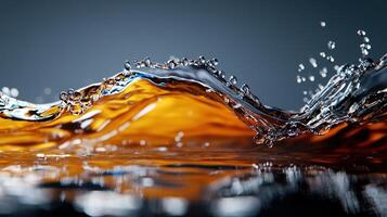 A close up of a liquid splash photo