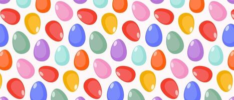 Bright Easter background. Easter colorful eggs. vector