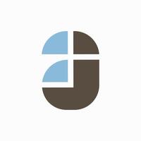 Letter A Logo Design For Business gray vector