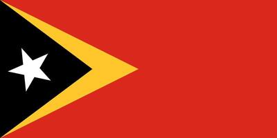 Flag of East Timor vector