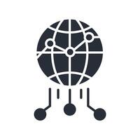 network icon.Editable stroke.linear style sign for use web design,logo. vector