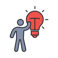 solution icon colours vector