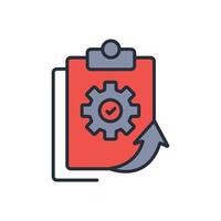 progress icon colours vector