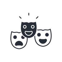 theatre icon. Editable stroke.linear style sign for use web design,logo.Symbol illustration. vector