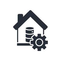 Data Warehouse icon.Editable stroke.linear style sign for use web design,logo. vector