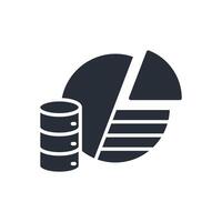 Pie Chart icon.Editable stroke.linear style sign for use web design,logo. vector