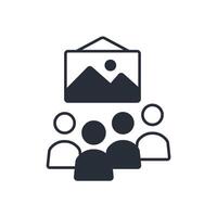 Visitors icon. Editable stroke.linear style sign for use web design,logo.Symbol illustration. vector