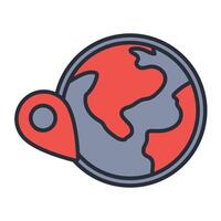 geolocation icon colours vector