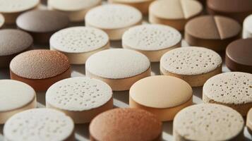 A close up of a variety of pills photo