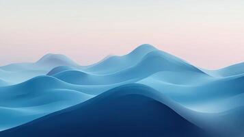 An abstract landscape with waves in the ocean photo