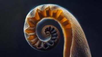 A spiral is shown in this photo