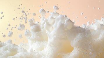 A close up of a white liquid being splashed photo