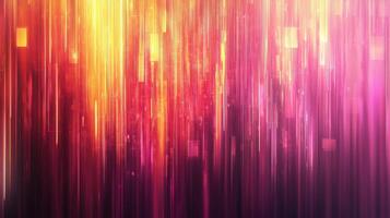 Colorful vertical streaks blend together in hues of pink, orange, and yellow, creating a mesmerizing abstract visual that radiates warmth and energy photo