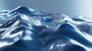 3d rendering of a wave of water photo
