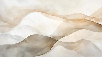 Abstract background with waves of light and dark brown photo