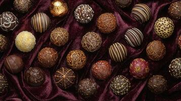 A large assortment of chocolate eggs photo