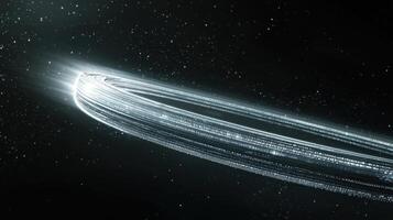 A ring of light is shown in space photo