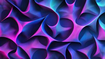 Colorful abstract design showcasing dynamic shapes that swirl together in various shades of blue and purple, creating a visually striking composition photo