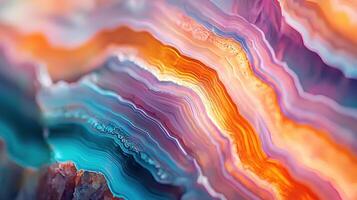 Colorful abstract art with a wave pattern photo