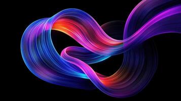 Abstract colorful wave background photo